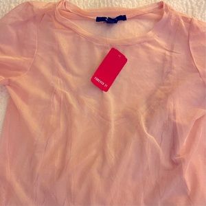 🌸💟 FINAL SALE 💟🌸 Forever 21 Mesh Knit Top Light Pink